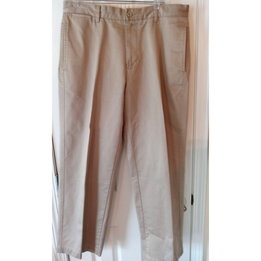 Gap Khakis 100% Cotton Khaki Pants Men's Size 35W/30L Beige Tan Comfort Relaxed